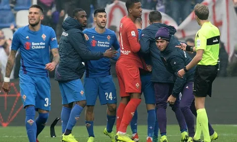 Điên rồ Serie A! 15 phút cuối, 3 bàn thắng, 2 thẻ đỏ