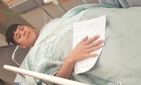 Đình Trọng phẫu thuật thành công tại Hàn Quốc, mất một tháng hồi phục