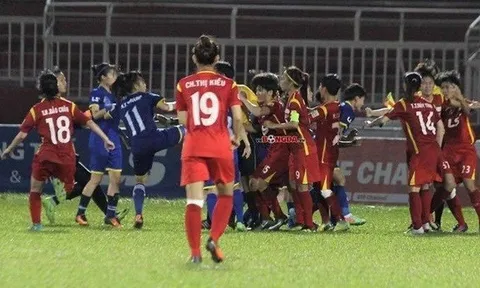 Diễn biến mới nhất vụ cầu thủ nữ đánh nhau trên sân Thống Nhất