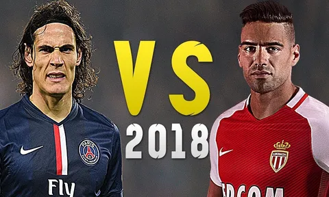Đọ tài Edinson Cavani vs Radamel Falcao mùa 2017/18