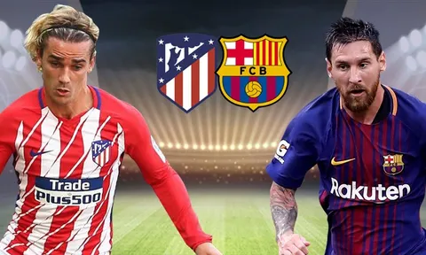 Đội hình kết hợp Atletico - Barcelona: Song sát Griezmann - Messi