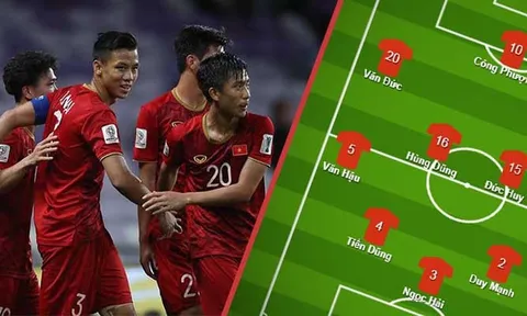 Đội hình ra sân Việt Nam vs Jordan: Lá chắn thép trở lại, tin vào Công Phượng