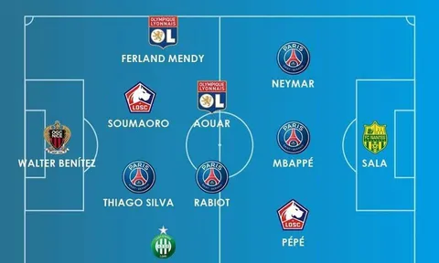 Đội hình tiêu biểu lượt đi Ligue 1 mùa 2018/19: Depay vắng mặt, PSG có 4 cái tên