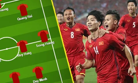 Đội hình Việt Nam đấu Iraq: Văn Lâm bắt chính, chỉ có 1 cái tên HAGL