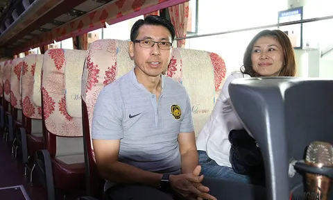 Có bà xã xinh đẹp đồng hành, HLV Tan Cheng Hoe quyết hạ Việt Nam trên sân Mỹ Đình