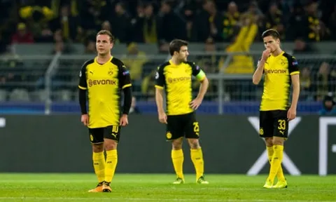 Dortmund tệ chưa từng thấy tại Champions League