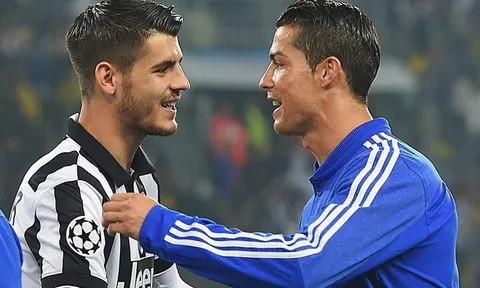 Đốt lưới Man Utd, cuối cùng Ronaldo cũng sánh ngang... Morata