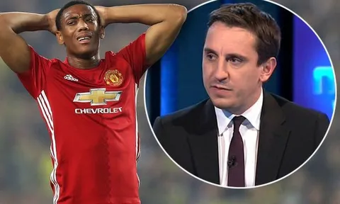 Liên tục tỏa sáng, Martial vẫn bị Gary Neville chê bai