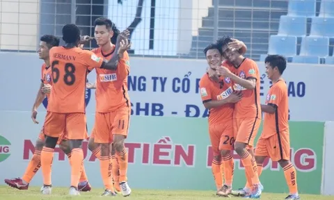 Cựu tuyển thủ U23 Việt Nam ghi bàn, SHB Đà Nẵng tiễn XSKT Cần Thơ về gần hạng nhất