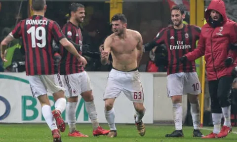 Đưa Milan vào bán kết, người hùng Cutrone chẳng ngại 'ăn thẻ'