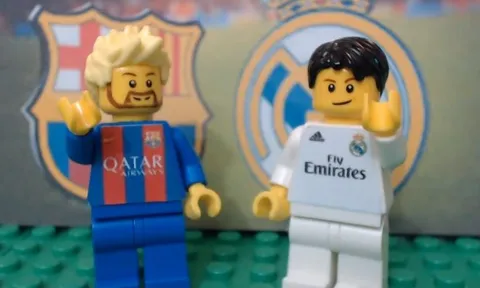 Đường tới El Clasico theo phong cách Lego