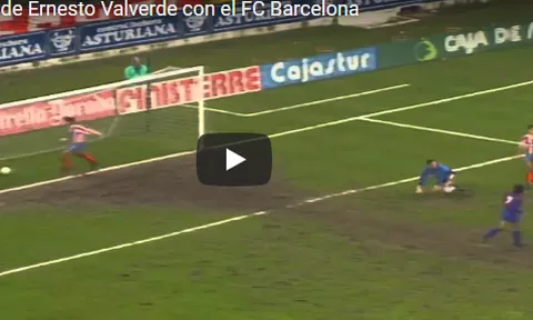 Ernesto Valverde khi còn là cầu thủ