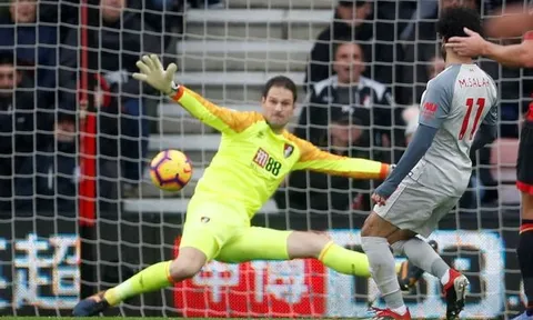 Fan Liverpool lo lắng sau khi Salah ghi bàn vào lưới Bournemouth