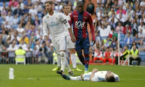 Gareth Bale có trận cầu thảm họa, Real tiếp tục bị cầm chân bởi Levante