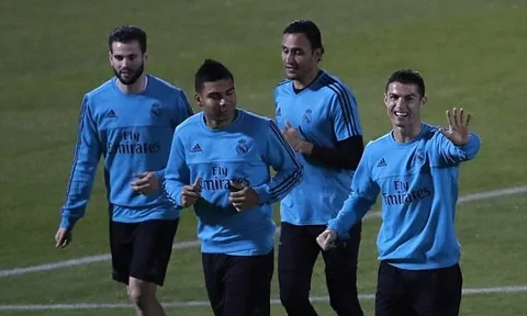 Gạt bỏ tin đồn, Ronaldo rạng rỡ chuẩn bị cho trận chung kết FIFA Club World Cup