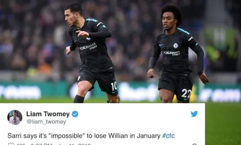 'Không đời nào anh ấy sẽ rời Chelsea vào tháng Giêng'