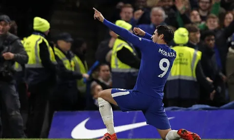 Ghi bàn bằng 'đặc sản', Morata khiến Man United trắng tay rời London