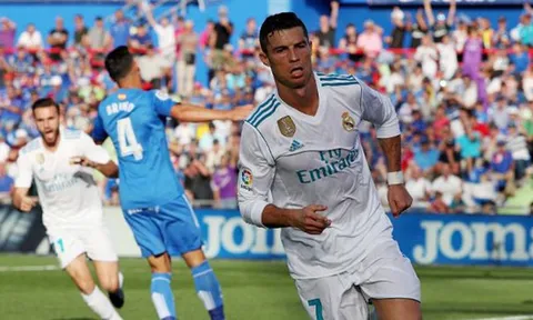 Ghi bàn phút 85, Ronaldo giúp Real chiến thắng trên sân Getafe