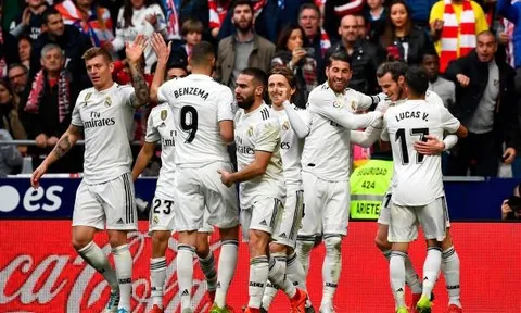 Ghi bàn vào lưới Atletico, Sergio Ramos có pha ăn mừng 'khó đỡ'