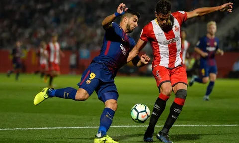 Girona 0-3 Barcelona: Cuối cùng thì Suarez đã ghi bàn trở lại