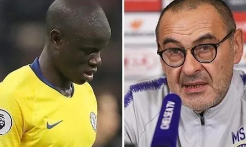 Giữa tâm bão, Sarri nói lời "cứng rắn" về vị trí của Kante