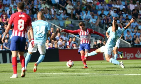 Griezmann và Diego Costa tịt ngòi, Atletico Madrid thảm bại trên sân của Celta Vigo