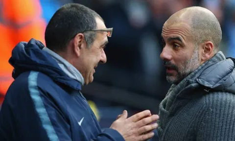 Guardiola khuyên Sarri điều gì sau thảm bại tại Etihad