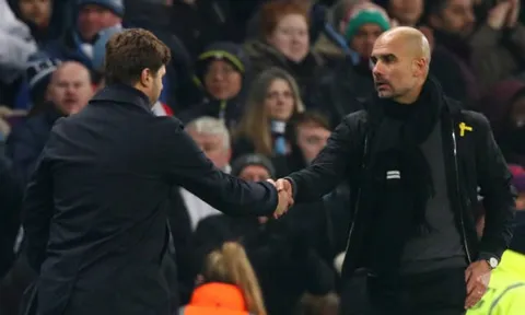 Guardiola cố gắng kìm nén niềm vui sau khi 'hủy diệt' Tottenham