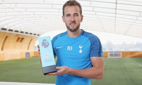 Hạ Lukaku & Morata, Harry Kane hay nhất tháng