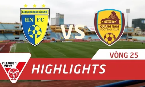 Hà Nội FC 1-0 Quảng Nam FC (Vòng 25 V-League 2017)