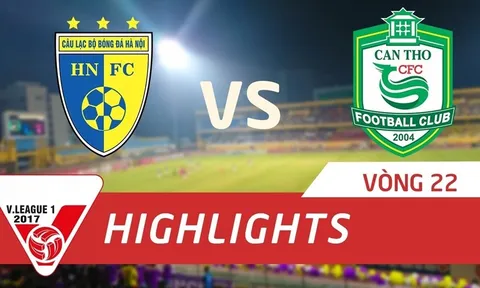 Hà Nội FC 4-0 XSKT Cần Thơ (Vòng 22 V-League 2017)