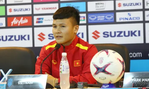 Tiền vệ Nguyễn Quang Hải: “ĐT Việt Nam chưa thể nghĩ tới việc gặp ai ở trận bán kết”