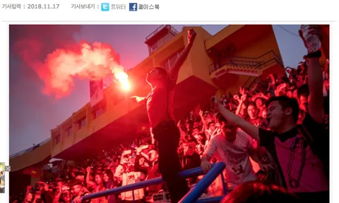 Báo chí Hàn Quốc lo ngại tình trạng phe vé và đốt pháo sáng ở Việt Nam
