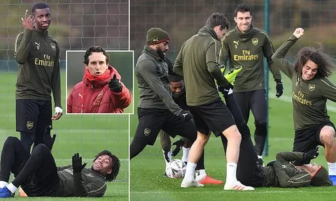 Hàng loạt sao trẻ xuất hiện, trong khi Ozil lại mất tích trên sân tập Arsenal