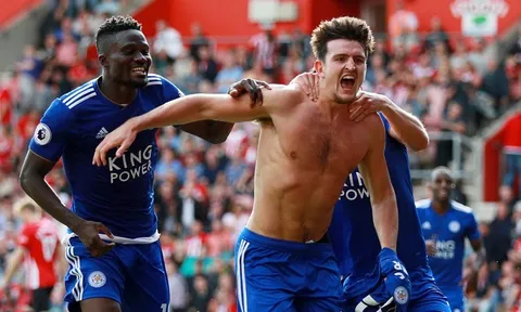 Harry Maguire lập siêu phẩm phút 90+2 giúp Leicester thắng ngược, tiếc không Mourinho?