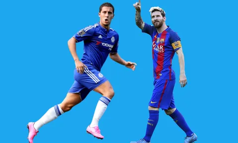 Hazard chỉ còn kém mỗi Messi ở thời điểm hiện tại