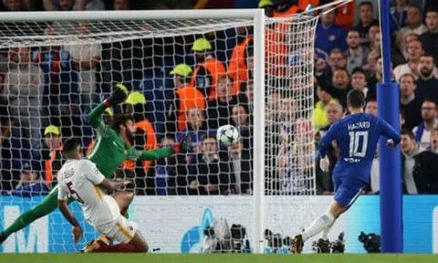 Hazard và Dzeko có cú đúp, Chelsea chia điểm với Roma tại Stamford Bridge