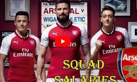 Hé lộ bảng lương của cầu thủ Arsenal mùa 2017/18