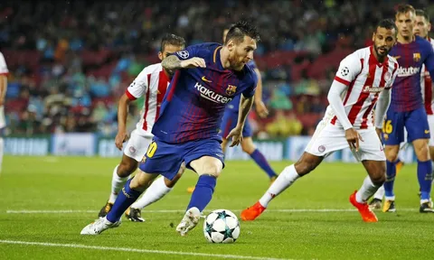Highlight: Barcelona 3-1 Olympiakos (Bảng D - Champions League)