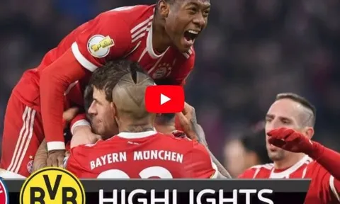 Highlights: Bayern Munich 2-1 Borussia Dortmund (vòng 16 đội cúp QG Đức)