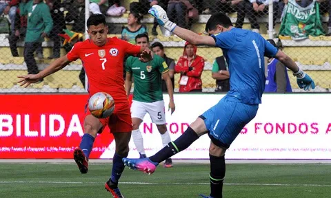 Highlights: Bolivia 1-0 Chile (Vòng loại World Cup 2018)