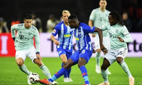 Highlights: Hertha Berlin 2-0 Bayern Munich (Vòng 6 Bundesliga)
