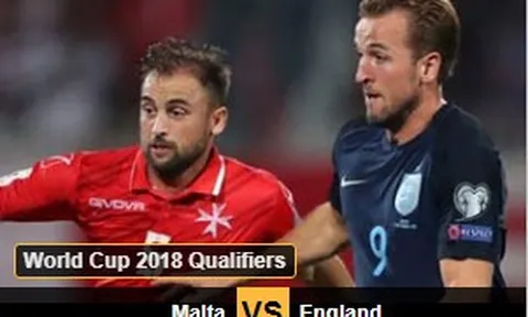 Highlights: Malta 0-4 Anh (Vòng loại Wolrd Cup)