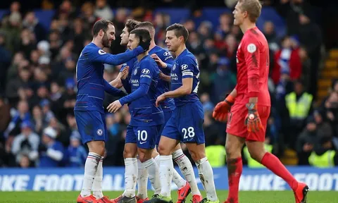 Higuain - Hazard rượt đuổi bàn thắng, Chelsea vùi dập đối thủ không thương tiếc