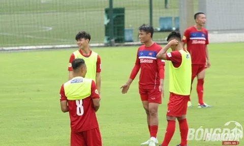 Mạc Hồng Quân, Công Phượng tươi rói trong buổi tập đầu tiên của ĐT Việt Nam