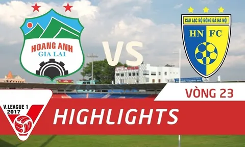 Hoàng Anh Gia Lai 3-2 Hà Nội FC (Vòng 23 V-League 2017)