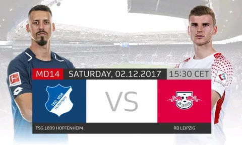 Hoffenheim vs RB Leipzig - Đại chiến của những thế lực mới nổi