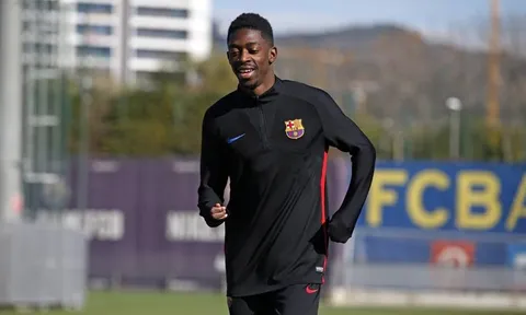 Họng pháo Dembele trở lại tập luyện, Barca như hổ mọc thêm cánh