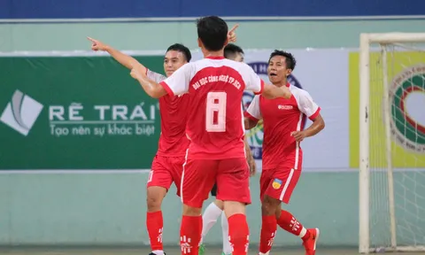 Đại học Công nghiệp đối đầu ĐH Hutech trận chung kết giải futsal sinh viên TP.HCM 2017