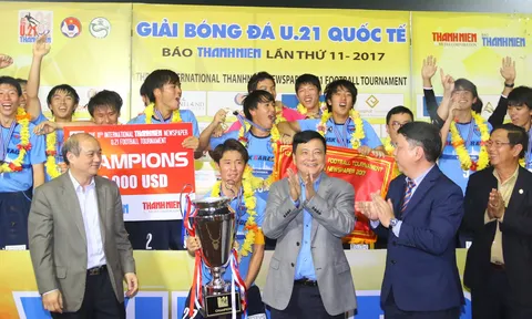 Thua U21 Yokohama, U21 Việt Nam giành ngôi Á quân giải U21 Quốc tế 2017